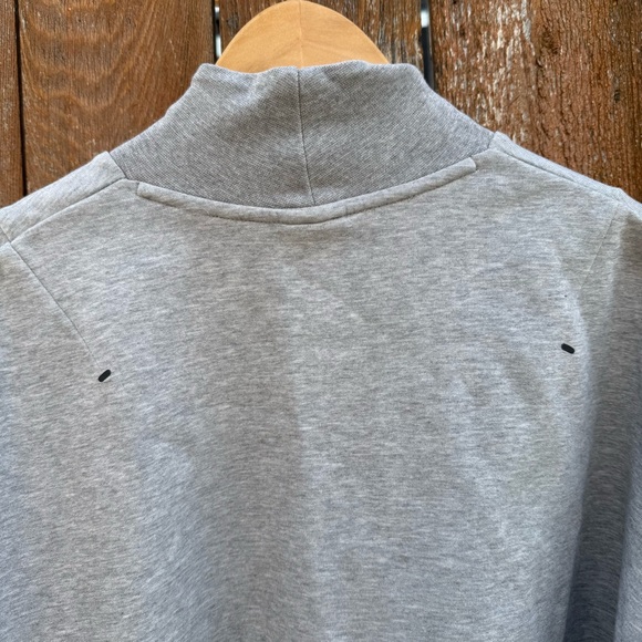 Nike Womens Heather Gray Baggy Cropped Mock Neck Sweatshirt Size Small - Picture 9 of 10